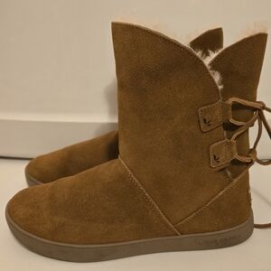 Koolaburra Women's Tan Suede Winter Boots, Size 7
